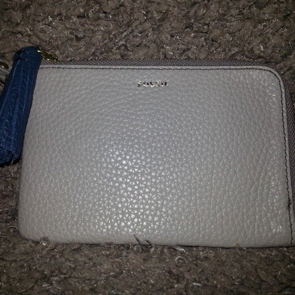 FOSSIL-TARA WRISTLET-Pebbled Leather-Taupe-NEW WITH TAG - Picture 4 of 6